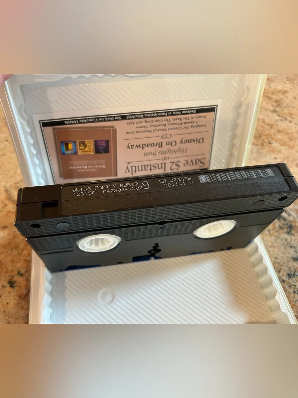 Walt Disney Presents Swiss Family Robinson VHS tape 1960 Vault Disney Collection